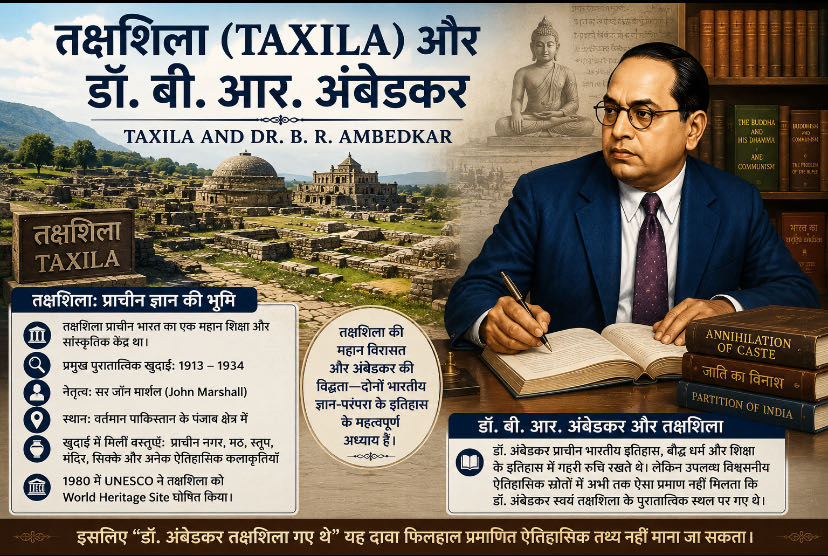 🏛️ तक्षशिला: प्राचीन ज्ञान की भूमि और डॉ. अंबेडकर से जुड़ा ए