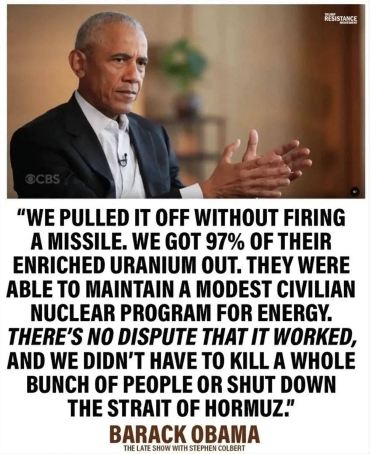 Obama on Iran’s Nuclear Program!