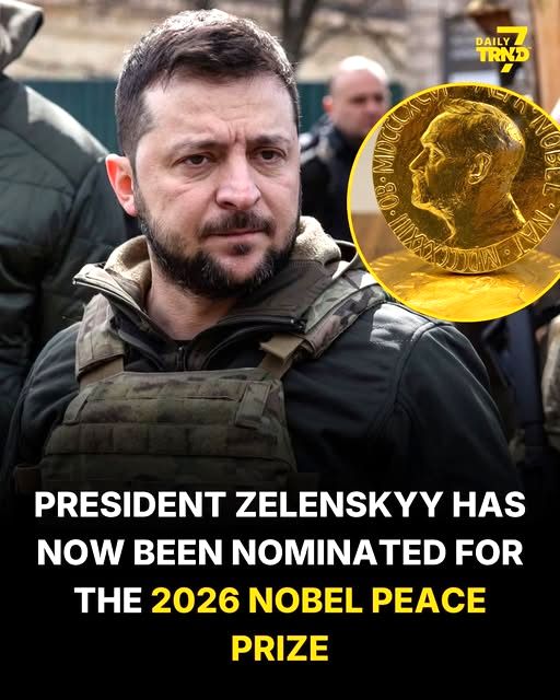 He's nominated! #Zelensky #ukraine #NoblePeace2026