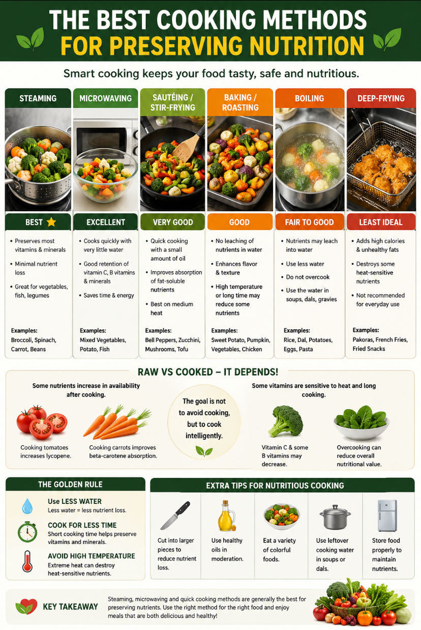 The Best Cooking Methods for Preserving Nutrition

Eating nu