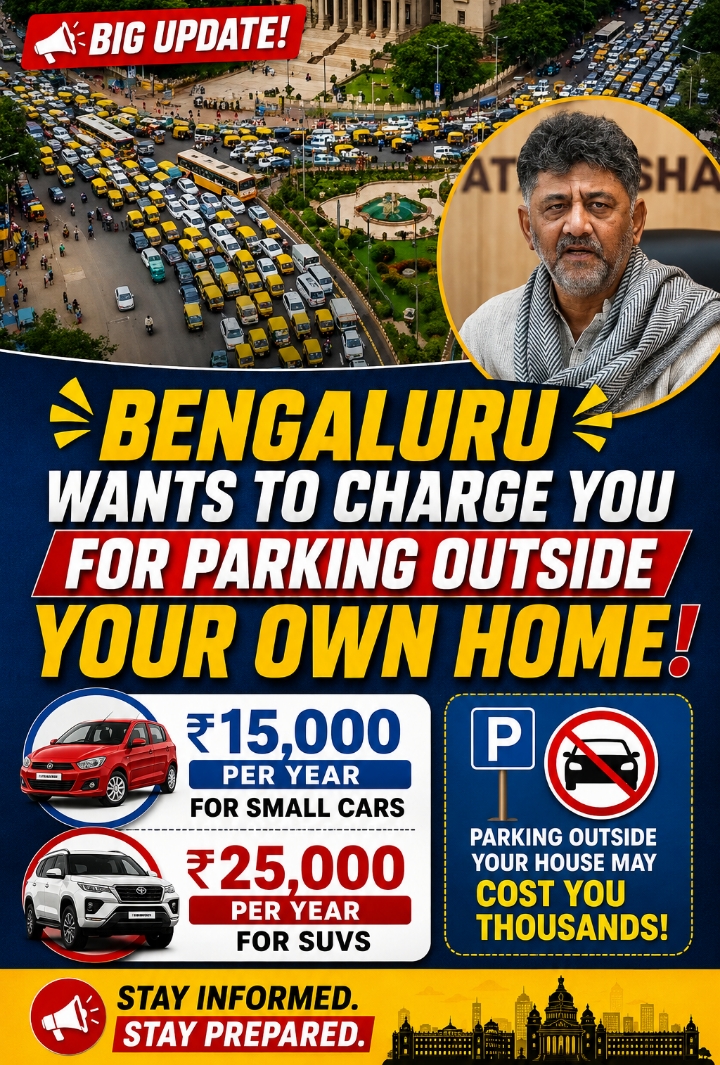 Bengaluru is reportedly considering annual parking charges f