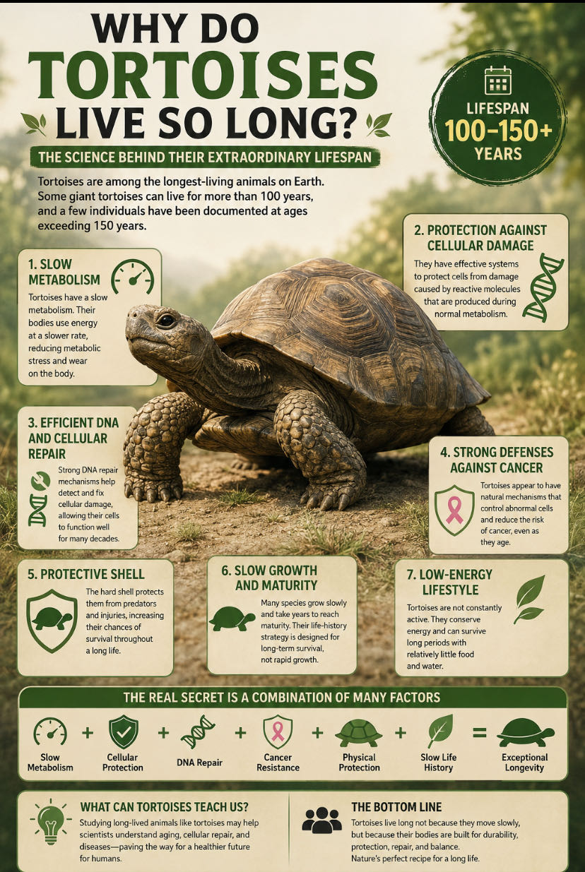 🐢 Why Do Tortoises Live So Long? The Science Behind Their Ex